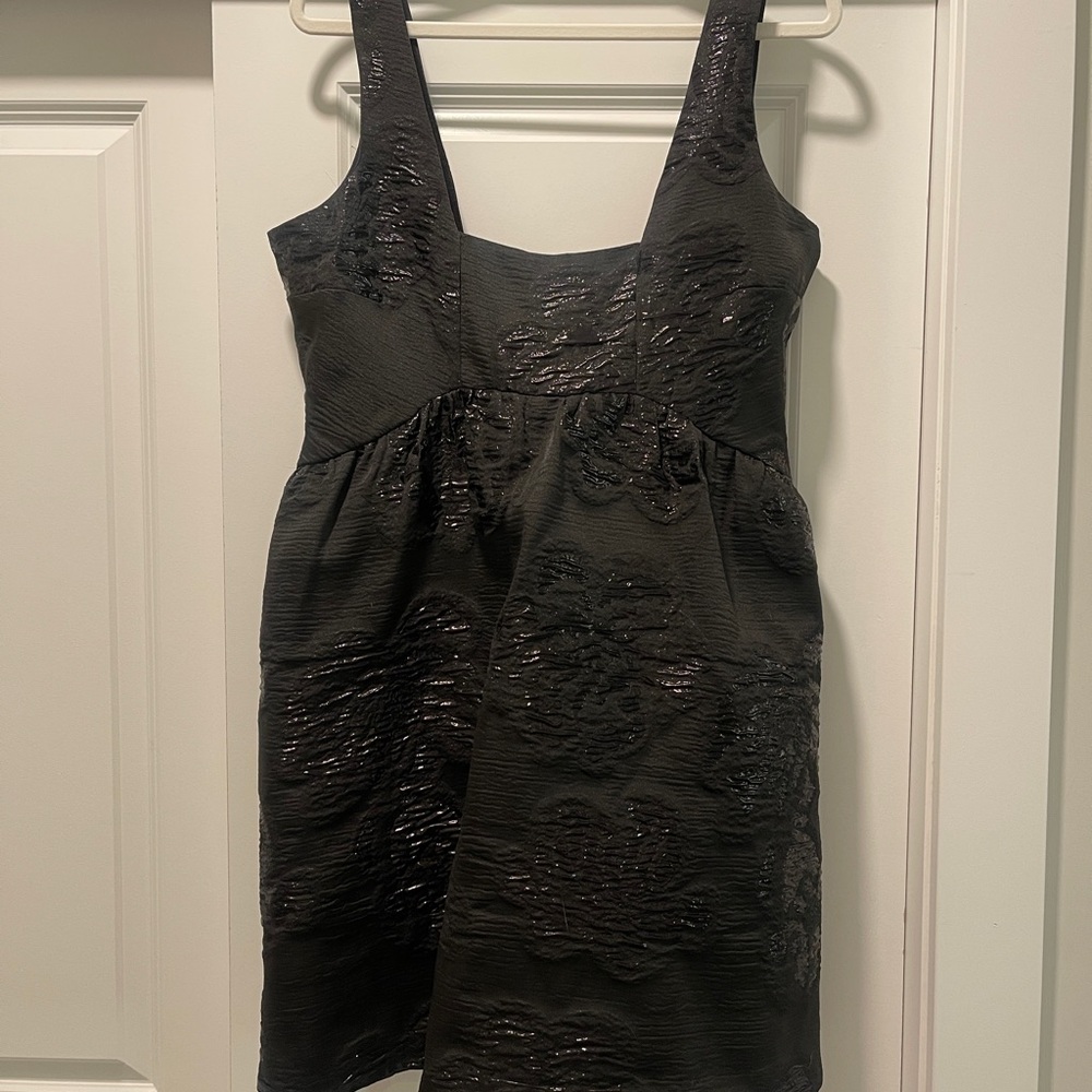 Anthropologie Black Textured Dress